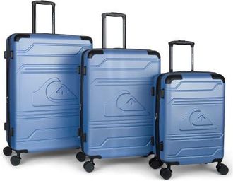 Quiksilver Rincon Suitcases PC Hardside Expandable Luggage with Spinner Wheels, 3-Piece Set in Ocean Blue at Nordstrom
