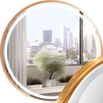 Rea Bathroom LED Mirror REA MMJ 50cm Brushed Rose Gold