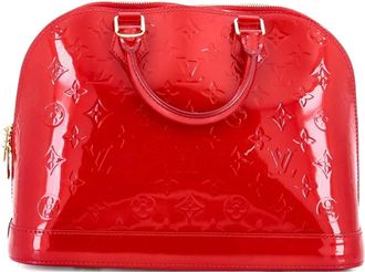 Louis Vuitton Alma Handbag Monogram Vernis PM satchel - Rood