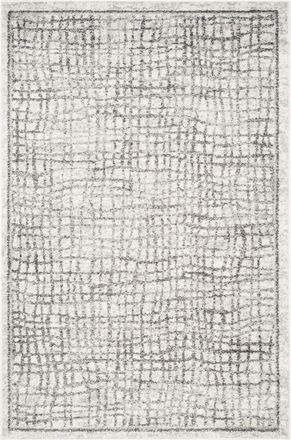 Safavieh Alfombra contempor&aacute;neo de polipropileno plata/blanco, 122 x 183 cm