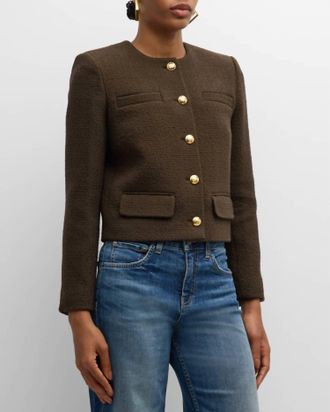 Nili Lotan Paige Jacket In Espresso