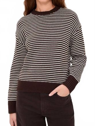 Pistola Denim Aura Crewneck Sweater In Mocha