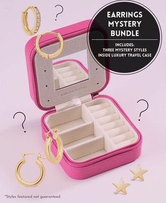 Sterling Forever Earring Mystery Bundle & Jewelry Case
