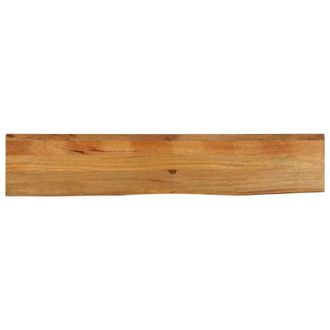 Berkfield Home Table Top Live Edge 140x30x2.5 cm Solid Wood Mango in Brown