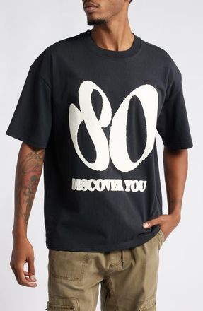 PacSun Discover Graphic T-Shirt in Caviar at Nordstrom, Size Medium