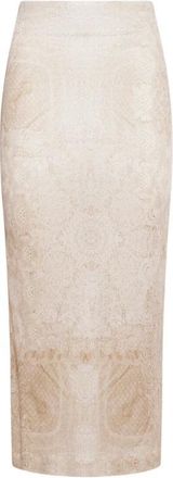 Pierre-Louis Mascia Febo Potloodrok - Dames - Kokerrokken - Beige - XS - Rokken