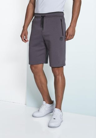 John Devin Sweatshorts JOHN DEVIN, Herren, Gr. XXL (60/62), N-Gr, grau (dunkelgrau), angeraute Sweatware, Obermaterial: 60% Baumwolle, 40% Polyester, unifarben, 
