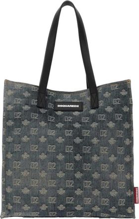 Dsquared2 Embroidered Denim D2 Shopping Bag M2498 Borse A Mano