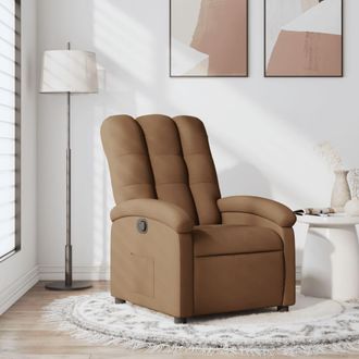 vidaXL Vidaxl - Sill&oacute;n Reclinable De Tela Marr&oacute;n