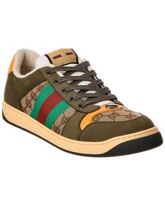 Gucci Screener Gg Canvas & Leather Sneaker