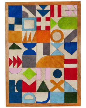 Tozai Home Twos Company Abstracts Vibrant Color Patchwork Wall Art