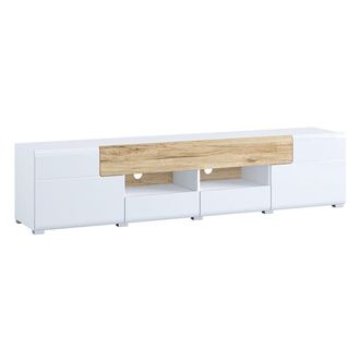 Petits Meubles Mueble tv 2 puertas 2 cajones 208 cm tableros de aglomerado laminados