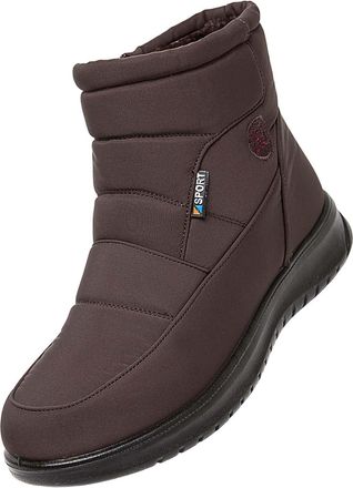 Generic Wide Fit Womens Ankle Boots Sneakers Breathable Flat Casual Shoes Winter Padded Warm Womens Boots Shoe Boot (Coffee, 4.5)