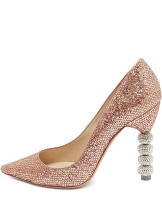 Sophia Webster 2024 105mm Glitter Coco pumps - Pink