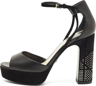 Dior Sandali in pelle con plateau - Nero