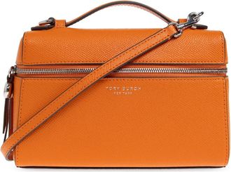Tory Burch Slim Romy Top Handle - Dames - Handtassen - Oranje - ONE Size - Leer - Tassen
