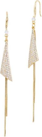 Savvy Cie Jewels Cz Dangle Earrings