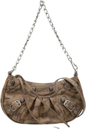 Balenciaga Pre-owned Vintage Schoudertas - Dames - Vintage Schoudertas - Beige - ONE Size - Vintage