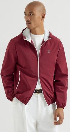 Brunello Cucinelli Nylon jacket in Cherry at Nordstrom, Size X-Small Eu