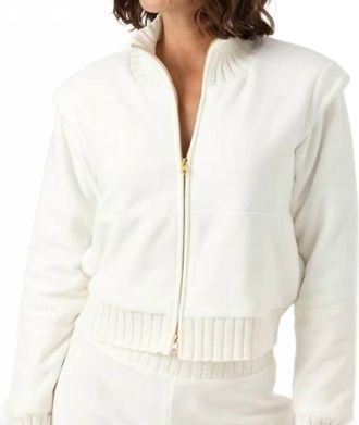 Sundays Issey Cropped Jacket In Coconut Milk