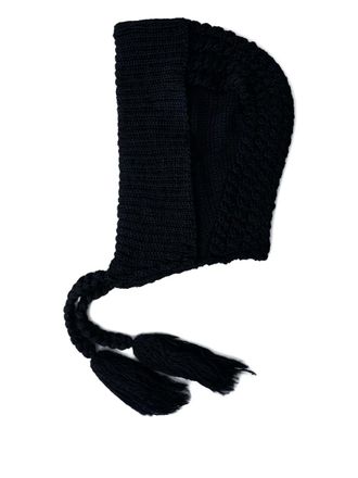 Limi Feu braided-ties balaclava - women - Wool - One Size - Black