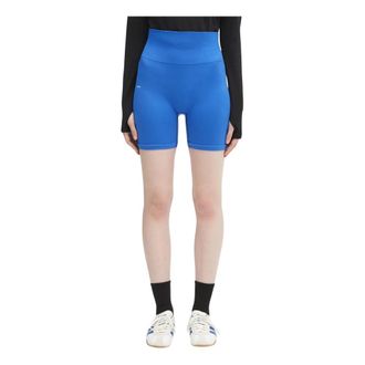 PANGAIA Plant-Stretch Compressive Shorts - Dames - Korte sportbroeken - Blauw - L - Fitness