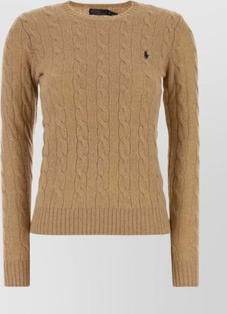 Polo Ralph Lauren wool and cashmere crewneck jumper with cable knit