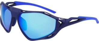 Nike Stijlvolle zonnebril Zeus Rise - unisex - Zonnebrillen - Blauw - 63 MM - Accessoires