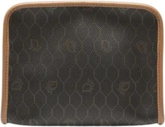 Dior Pre-owned Canvas Pouch - Dames - Vintage Tassen - Zwart - ONE Size - Leer - Vintage