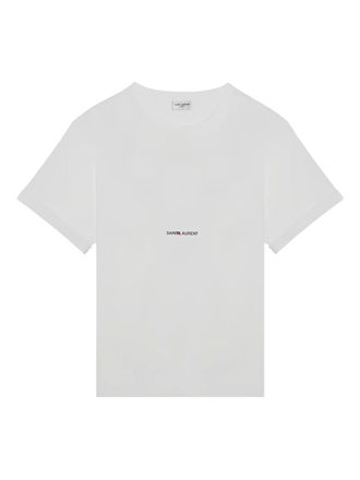 Saint Laurent short-sleeved crew-neck T-shirt - White