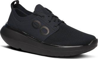 Oofos Womens Oomy Stride Recovery Shoes In Black