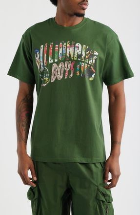 Billionaire Boys Club Curve Collage Cotton Graphic T-Shirt in Black Forest at Nordstrom, Size Xx-Large