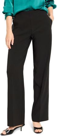 Nic+Zoe Lenox Wide Leg Tuxedo Pants in Black Onyx at Nordstrom, Size Xx-Large