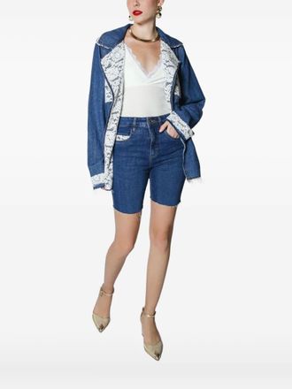 Lethicia Bronstein Silvana denim shorts - women - Cotton - 38 - Blue