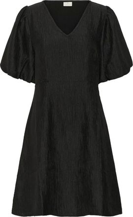 Kaffe Dames, Jurken, Zwart, Maat: S Nylon