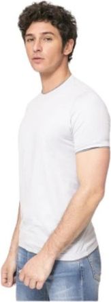 Gran Sasso Lichtgrijs T-shirt - Heren - T-shirts - Grijs - L - Katoen - Tops