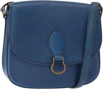 Louis Vuitton Pre-owned Vintage Cross Body Bag - Dames - Vintage Schoudertas - Blauw - ONE Size - Leer - Vintage
