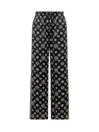 Casablanca Black Relaxed Logo Print Pants