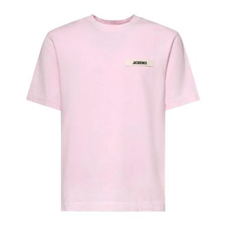 Jacquemus Gros Grain T-Shirt - male - Jacquemus - T-Shirts - Pink - L - Tops