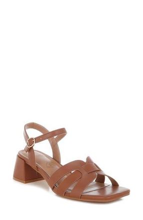 London Rag Eliska Block Heel Sandal in Camel at Nordstrom Rack, Size 10