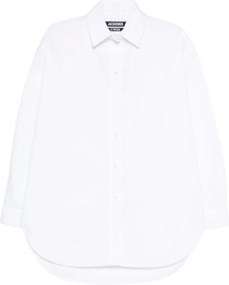 Jacquemus Camicia con orlo curvo - Bianco