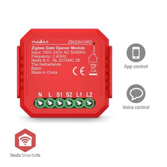 Nedis Interruptor De Alimentacion Smartlife Zigbee 30 25 W Conexion De Terminales Aplicacion Disponible Para Android Ios