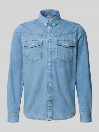 Pepe Jeans London Regular Fit Jeanshemd aus reiner Baumwolle Modell BROOKS in Jeansblau, Gr&ouml;&szlig;e XL