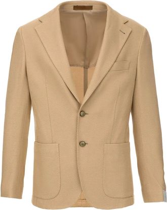 Eleventy single-breasted blazer - men - Fabric - 52 - Neutrals
