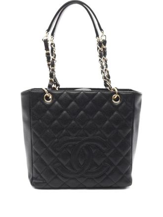 Chanel 2008-2009 PST quilted tote bag - Black