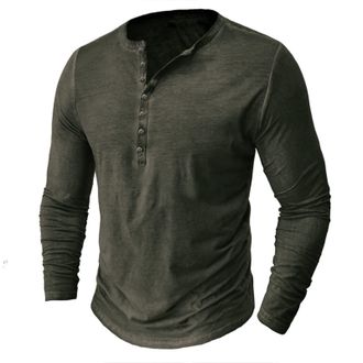 Generic NQyIOS Mens Shirts Sale Clearance Cheap Mens Henley Shirts Long/Short Sleeve T-Shirts Front Placket Casual Plain Shirt Tops Fashion Autumn and Winter 