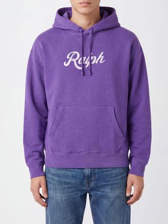 Polo Ralph Lauren Felpa in cotone con cappuccio, tasca a marsupio e logo