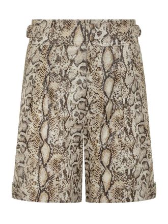 Isabel Marant Beige Animal Print Shorts