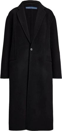Polo Ralph Lauren Top Coat - Dames - Mantel - Zwart - XL - Wol - Jassen