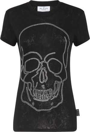 Philipp Plein Sexy Pure Fit crew-neck T-shirt - women - Polyester/Cotton - S - Black